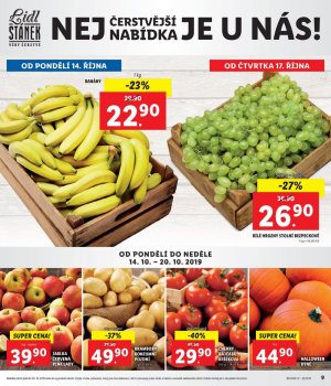 akční leták Lidl 14.10.2019-20.10.2019