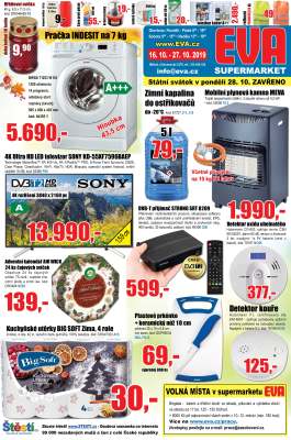 akční leták EVA.cz 16.10.2019-27.10.2019