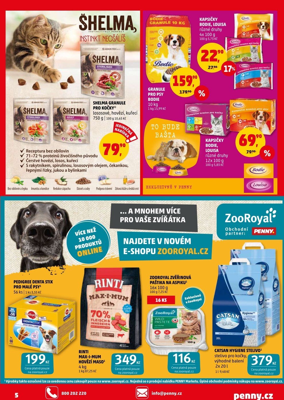 Granule pro kočky Shelma v akci Penny Market od 17.10.2019