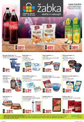 akční leták Žabka 16.10.2019-29.10.2019