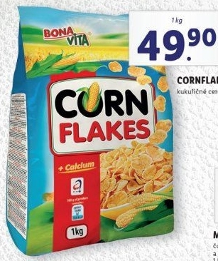 Lupínky kukuřičné Corn Flakes Bonavita