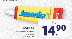 Mléko kondenzované Jesenka Tatra
