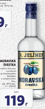 Pálenka Švestka Moravská Rudolf Jelínek