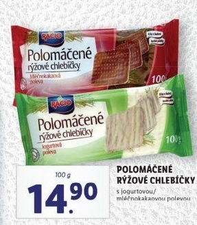 Rýžové chlebíčky polomáčené Racio
