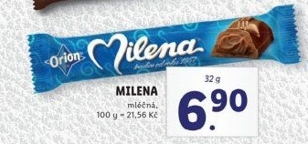 Tyčinka Milena Orion