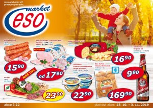 akční leták ESO MARKET 23.10.2019-3.11.2019