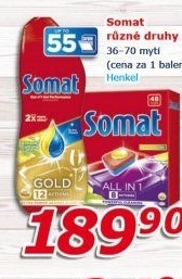 Prostředky do myčky Somat