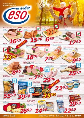 akční leták ESO MARKET 23.10.2019-3.11.2019