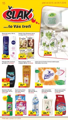 akční leták Šlak drogerie 22.10.2019-5.11.2019