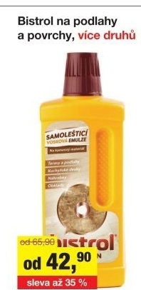 Čistič na podlahy Bistrol