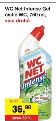 Čistič WC gelový Intense WC Net