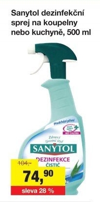 Dezinfekční čistič koupelen Sanytol