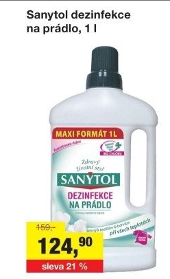 Dezinfekční čistič na prádlo Sanytol