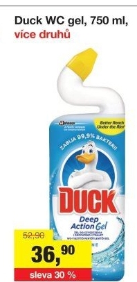 Gelový čistič WC Duck
