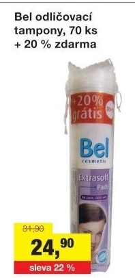 Odličovací tampony BEL