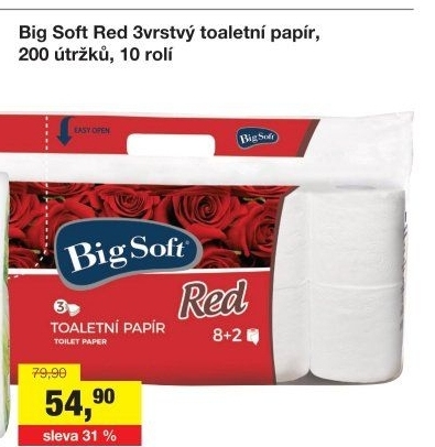 Toaletní papír 3vrstvý Big Soft
