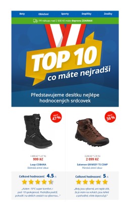 akční leták Sportisimo 21.10.2019-26.10.2019
