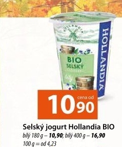 Bílý jogurt selský bio Hollandia