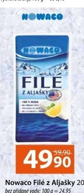 Filé z Aljašky mražené Nowaco