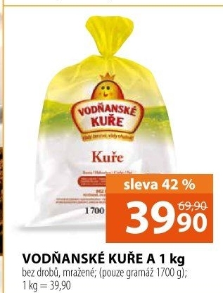 Kuře mražené Vodňanské kuře