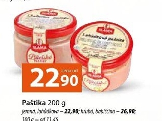 Paštika lahůdková Sláma