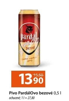 Pivo ochucené bezové Pardálovo