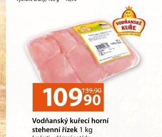 Řízky kuřecí stehenní mražené Vodňanské kuře