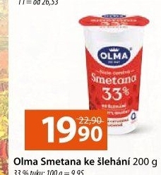 Smetana ke šlehání Olma 33% - COOP akcniletaky.com