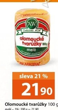 Sýr tvarůžky olomoucké A.W.