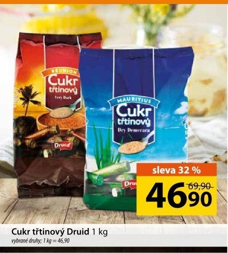 Třtinový cukr Druid