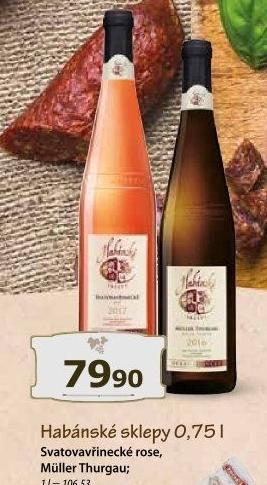 Víno Svatovavřinecké Rosé Habánské sklepy