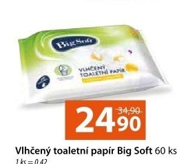 Vlhčený toaletní papír Big Soft