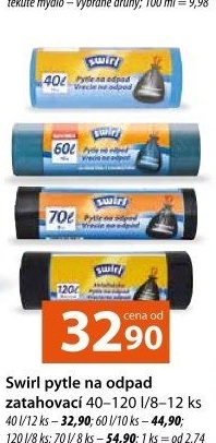 Zatahovací pytle na odpadky40 l Swirl