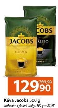 Zrnkové kávy Jacobs