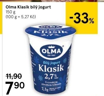 Bílý jogurt Klasik Olma
