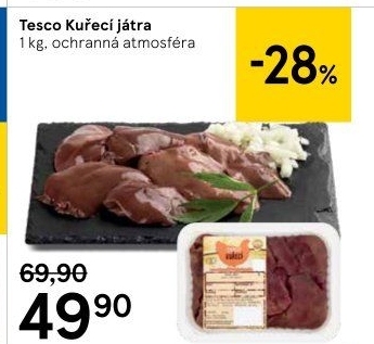 Kuřecí játra Tesco
