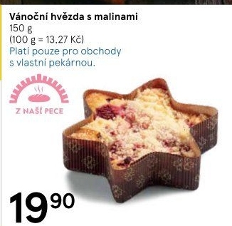 Pečivo vánoční hvězda