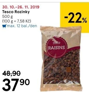 Rozinky Tesco