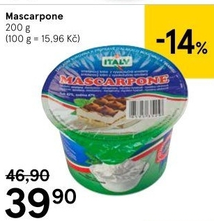 Sýr Mascarpone Italy