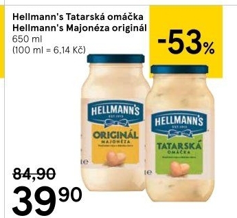 Tatarská omáčka Hellmann'