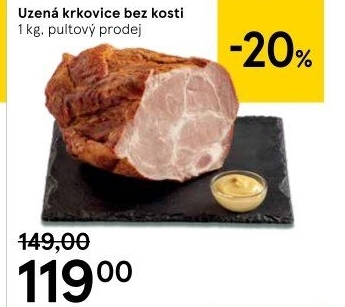 Uzená krkovice bez kosti