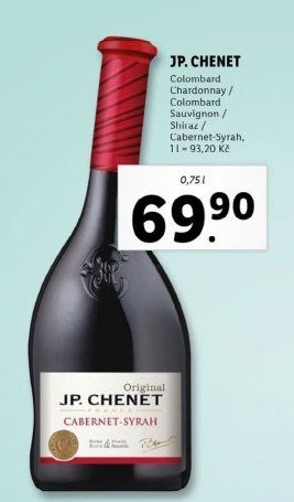 Víno Colombard Chardonnay J.P. Chenet