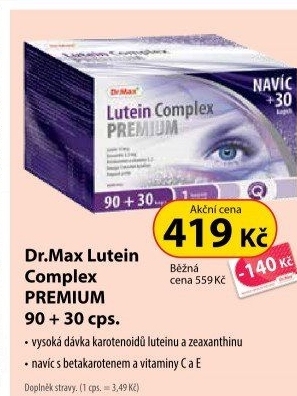 Doplněk stravy Lutein Complex Premium Dr.Max