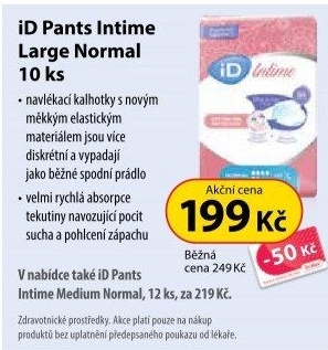 Inkontinenční kalhotky iD Pants Intime
