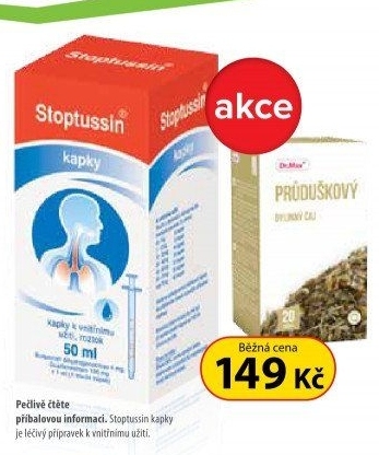 Kapky proti kašli Stoptussin