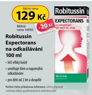 Sirup na odkašlávání Expectorans Robitussin