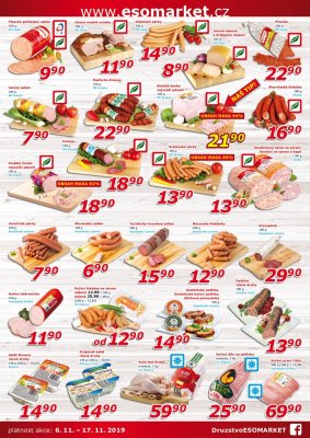 akční leták ESO MARKET 6.11.2019-17.11.2019