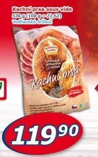 Kachní prsa sous vide Vodňanská kachna