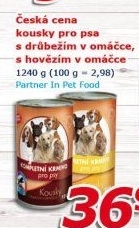 Konzerva pro psy Česká cena