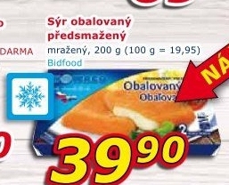 Sýr obalovaný mražený Nowaco